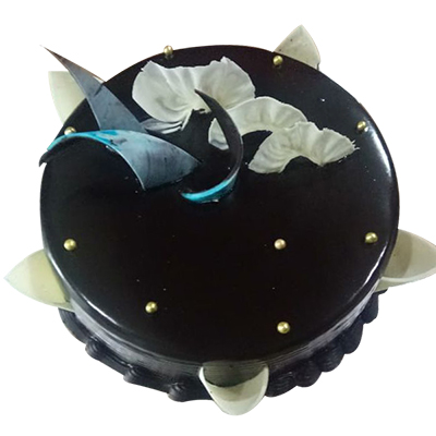 "Designer Round shape Chocolate cake - 1kg ( Bakers Inn) - Click here to View more details about this Product